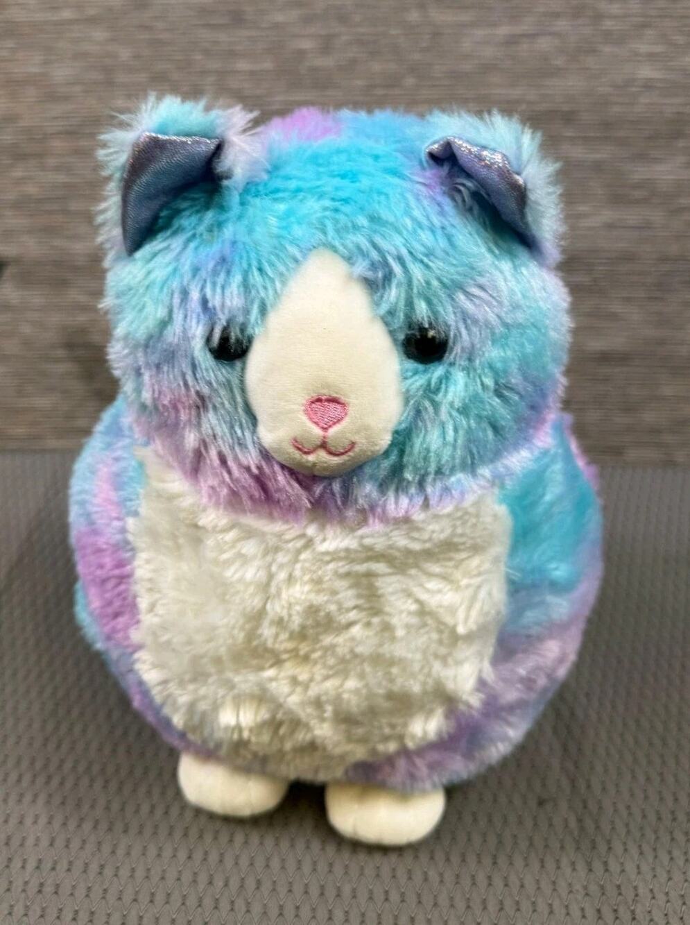 Kellytoy Blue Purple Tye Dyed Cat Plush Stuffed Animal